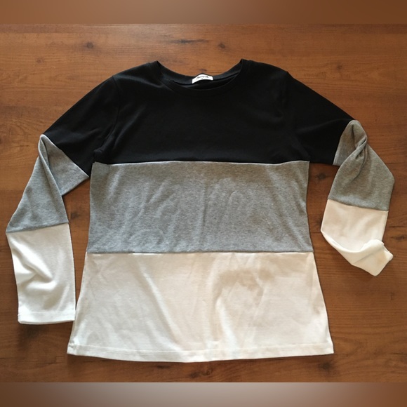 Blooming Jelly block pattern long sleeve casual shirt. - Picture 1 of 4